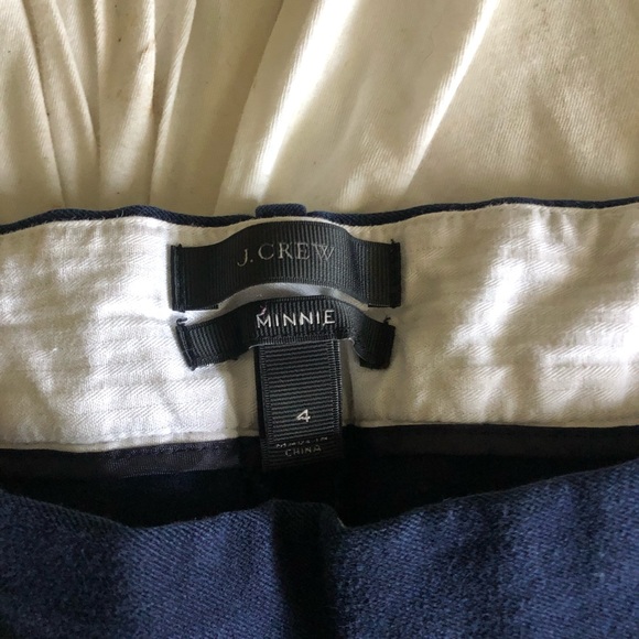 J crew Minnie style pant size 4 navy blue - Picture 5 of 5
